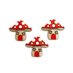 Dress It Up Mushroom Houses 9387 3 Per Package